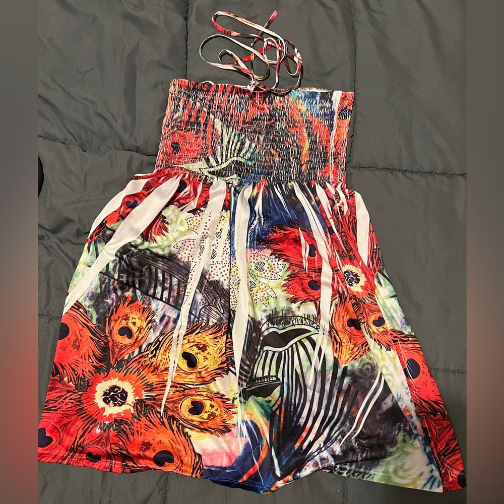 Ingear dress/swimsuit cover-up, XL, multicolors